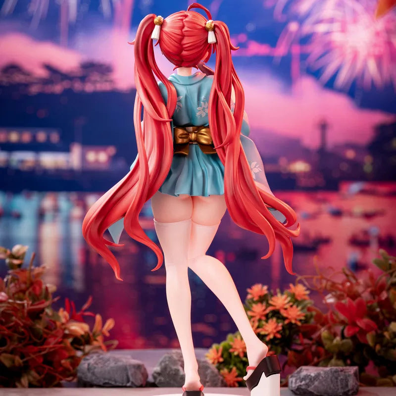 Animester Azur Lane: Slow Ahead! Honolulu Yukata Ver. 1/7 Scale 24cm PVC Figure – Non-Articulated Collectible Statue for Otaku F