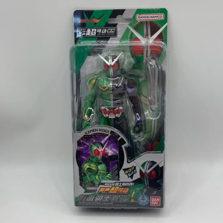 Bandai Bandai Kamen Rider 17.5cm Vocal Joint Super Mobile Doll Emperor Riding Double Riding Model Toy Scene Ornament Gift Toys