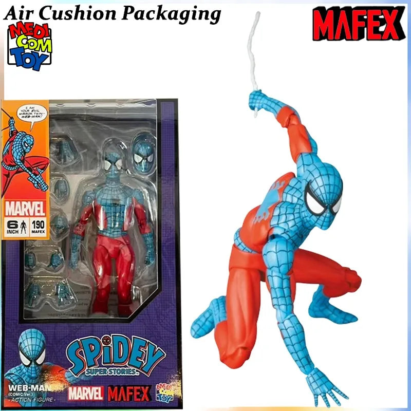 MEDICOM TOY Genuine MAFEX Series Laser Eye  Deadpool Thor Spider Man Gulixilu Science Fiction Comics Action Figures Model Toys