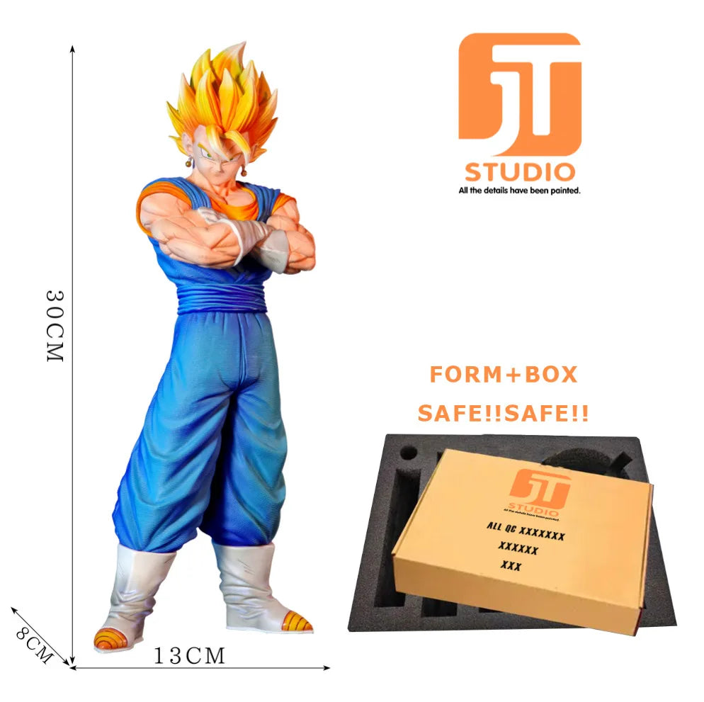 JT Studio Dragon Ball Z Goku Vegeta Gogeta SSJ1 SSJ2 SSJ4 SSJ3 Vegetto Dragonball Anime Model Figure GK Statue DBZ Figurine Toys
