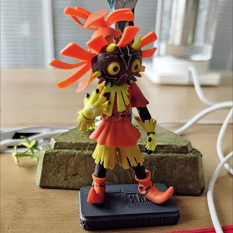 Легендата за Zelda, маската на Маджора, фигурки, линк, екшън фигурка, PVC колекционерски модел, 16 см, орнаменти, череп, детска фигурка, линк, играчки.