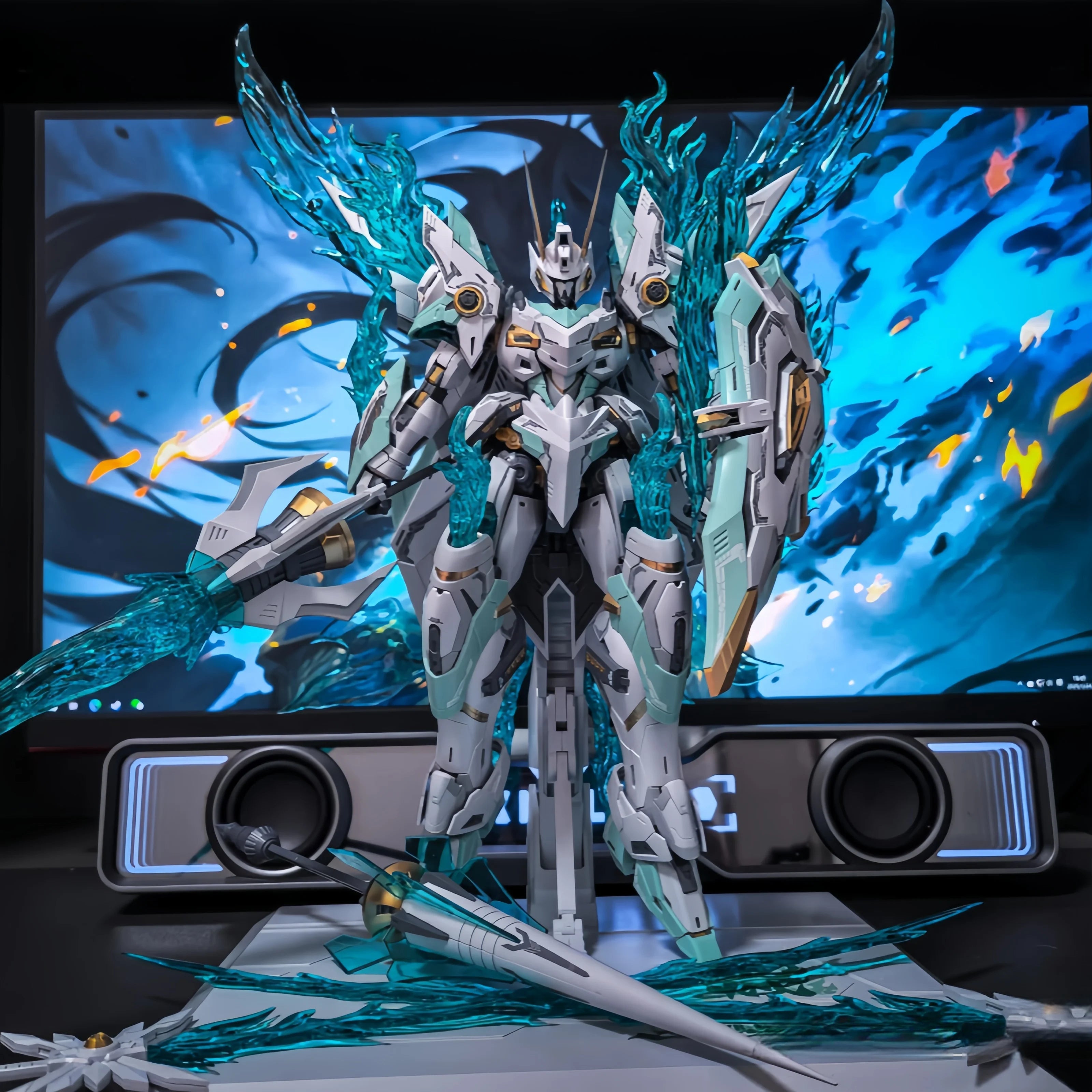 1/100 Snaa Yr04 Figures Fpaa Fire Lord Assembly Model Kit Firelord Particle Awakening Armament Action Figure Toy Customized Toys