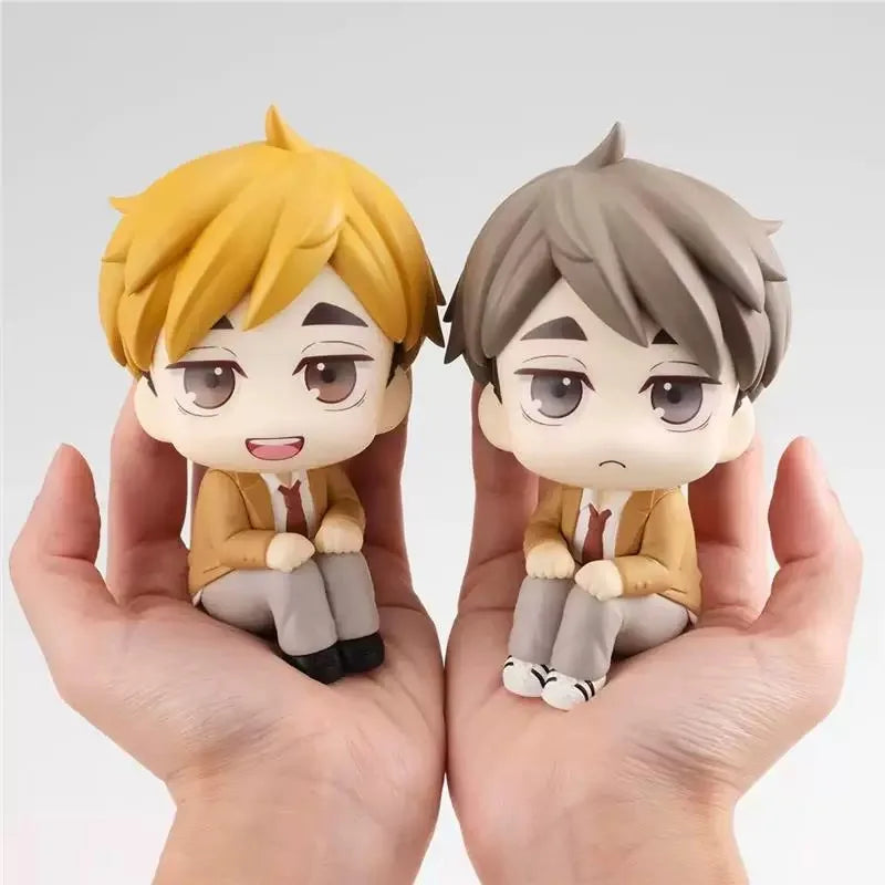 Anime Haikyuu!! miya atsumu Oikawa Tooru Iwaizumi Hajime Akaashi Keiji Look Up Model Action Figures Q Version PVC Birthday Gifts