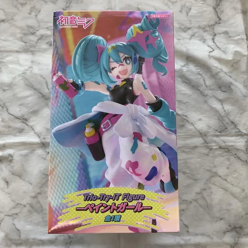 In Stock FuRyu Trio-Try-iT Hatsune Miku ~Painting Girl Ver.~ PVC 19CM Anime Action Figures Model Collection Toy