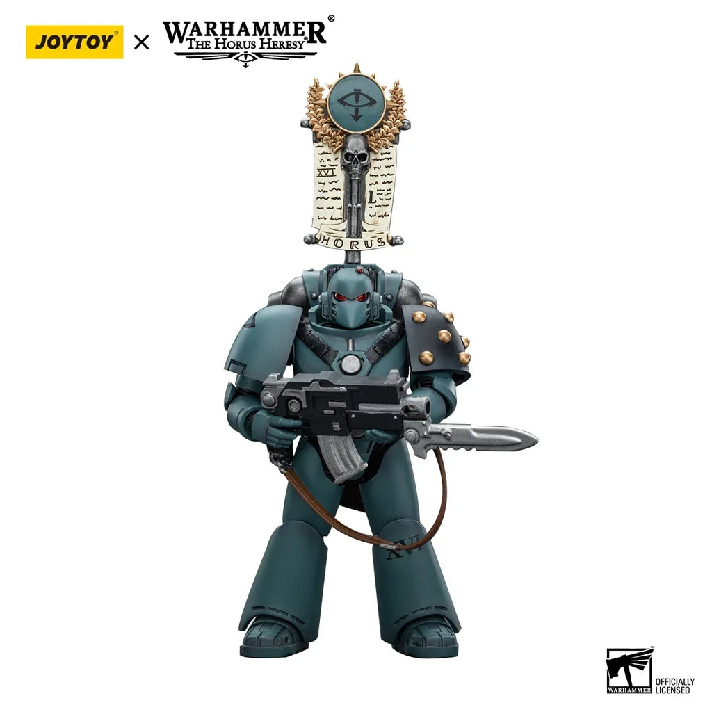 JOYTOY Warhammer 40k 1/18 Action Figures Anime 12cm Sons of Horus MKVI Tactical Squad Collection Model Toys Garage Kit In Stock