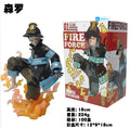16CM Shinra Kusakabe Figure Anime Fire Force Special Effect Blood Desktop Doll Golf Model Toy  Gift Collection Ornaments PVC