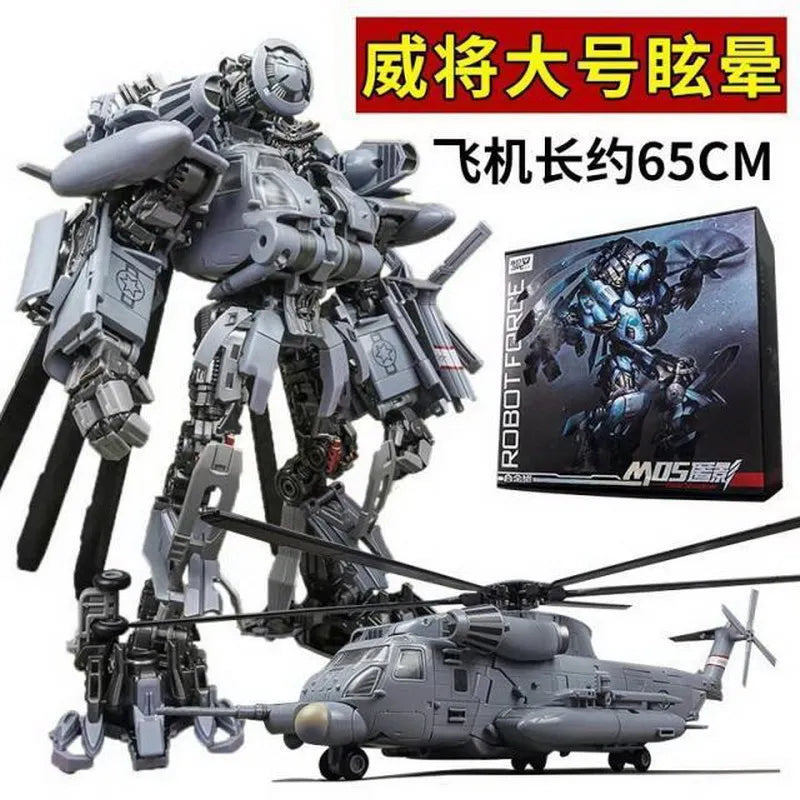 Transformation Robot Black Apple M05 Blackout Vertigo Helicopter Hide Shadow Deformation Action Figure Anime Model Toys