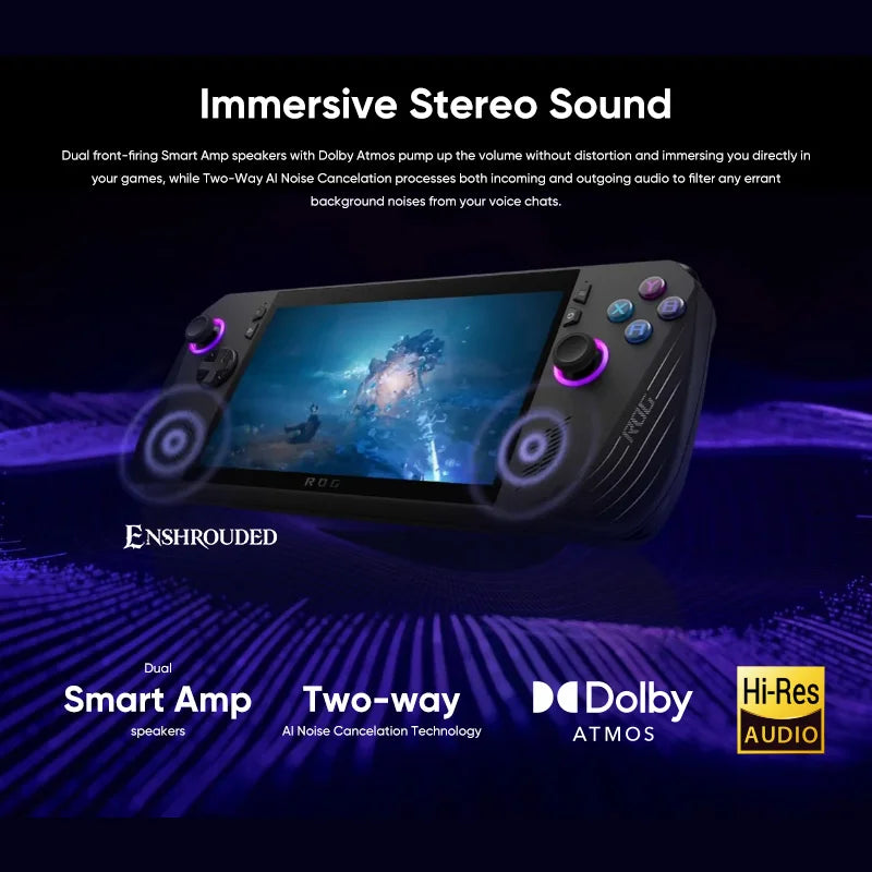 ASUS ROG Ally X 7" FHD IPS 120Hz Gaming Handheld AMD Ryzen Z1 Extreme Processor Dolby Atmos Home Game Console