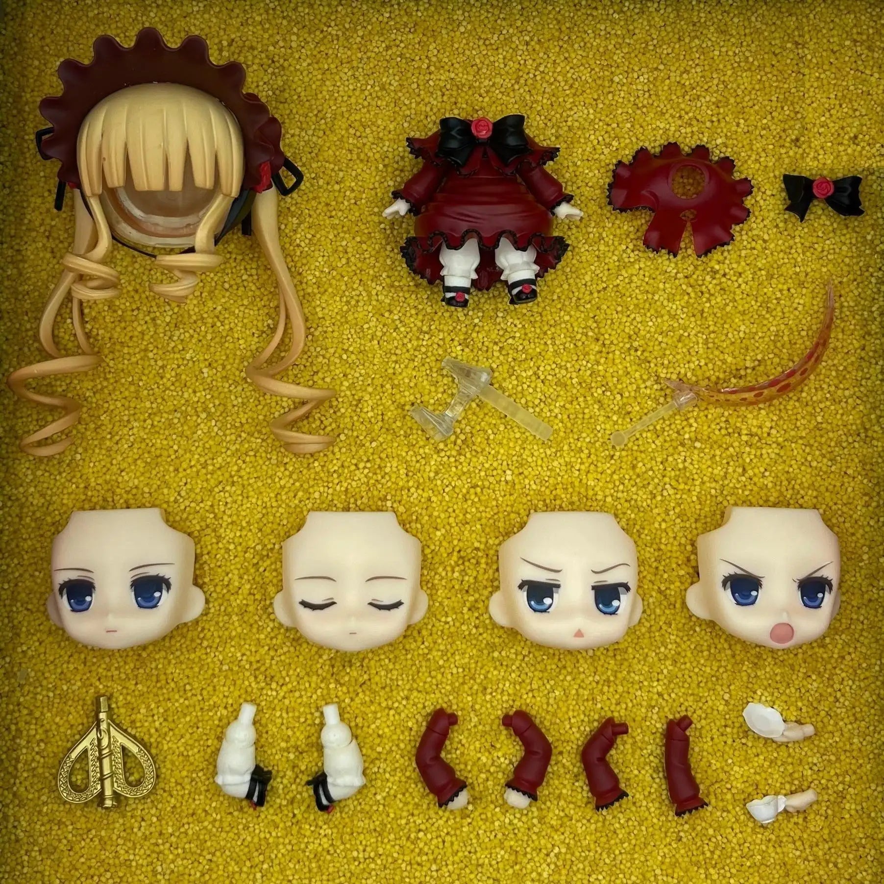 moyi GSC Clay Man Face doll face hair doll accessories
