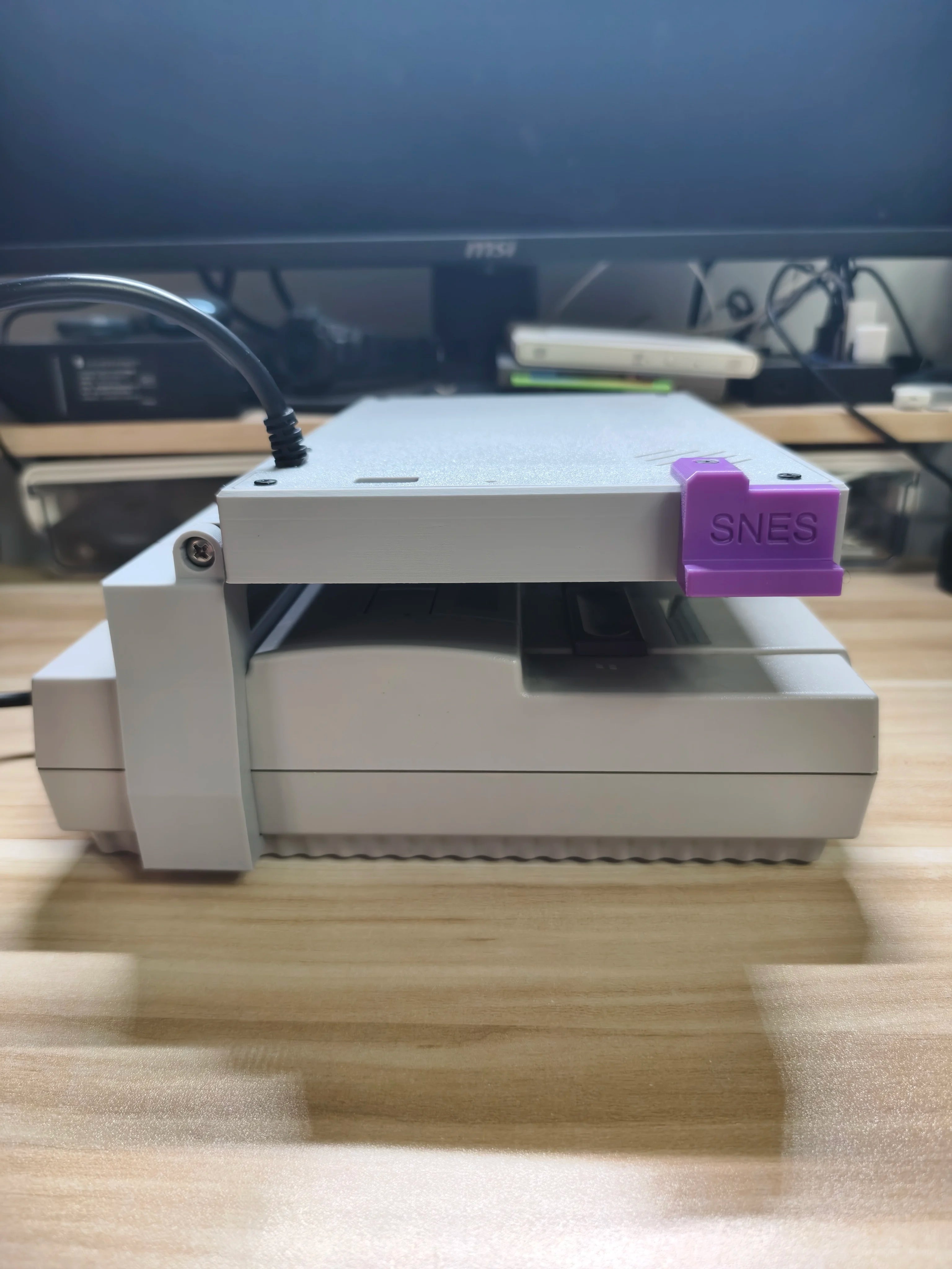 8Inch SNES Retro Arcade Game Machine 3D PRINT Portable Display Mini Monitor With Stereo For SNES ARCADE Game console