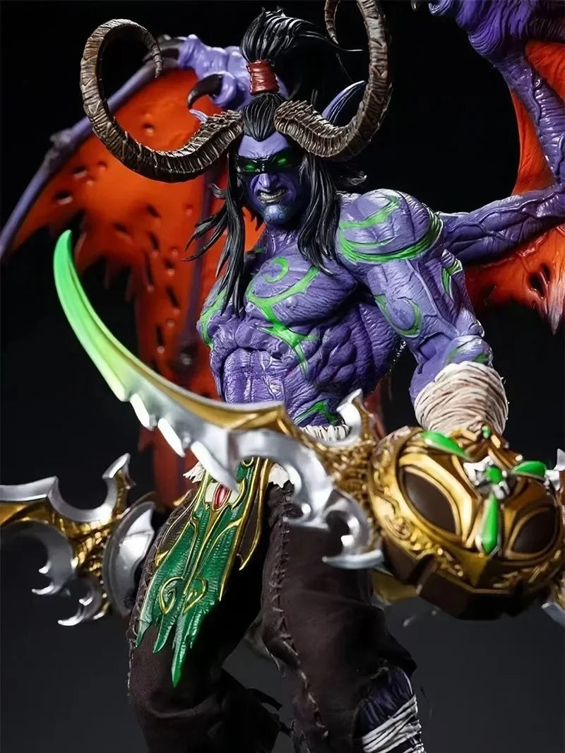 In Stock 25cm World of Warcraft 2nd Generation Demon Hunter Illidan Anime Action Figure Figure Model Collection Toy Gift