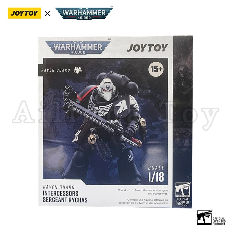 JOYTOY 1/18 Action Figure 40K Raven Guard Intercessors Anime Military Model