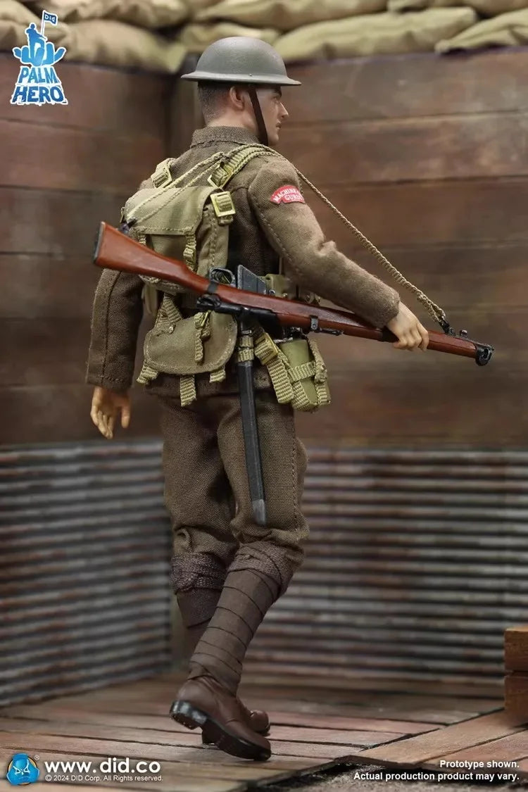 Original Genuine DID 1/12 XB80028 Soldier British Infantry Albert Brown 6'' Action Figure Doll Model Toy In Stock Collection