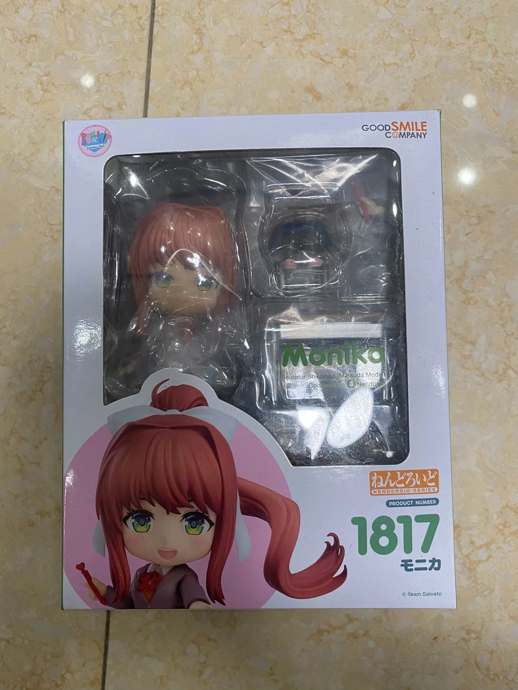 In stock GSC GSAS Nendoroid 1817 Monika Doki Doki Literature Club! Figures Anime Model Genuine Boxed Toy Gift
