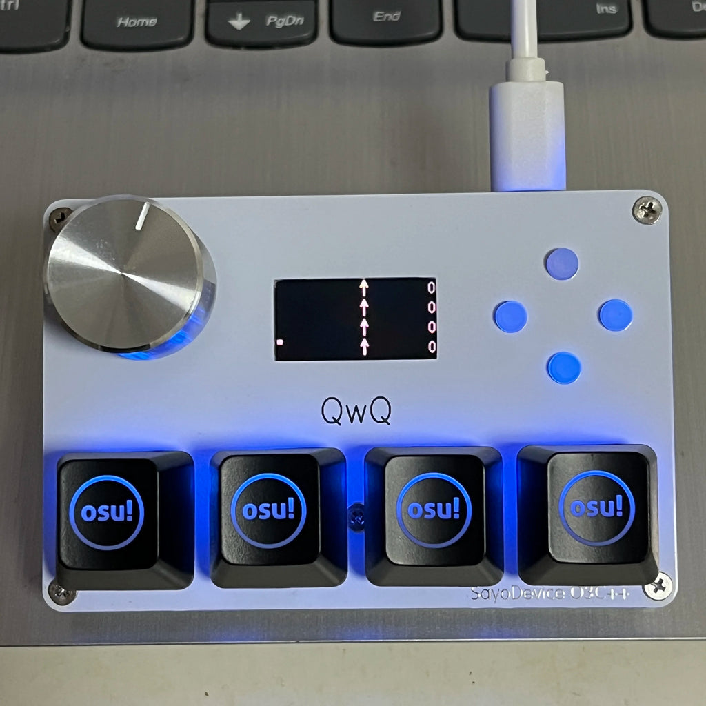 4+4 Tasten SayoDevice O3C++ OSU Rapid Trigger Magnetic Linear OUTEMU Magnetic Pink Switches Tastaturknopf Bildschirmkopie Shotcut