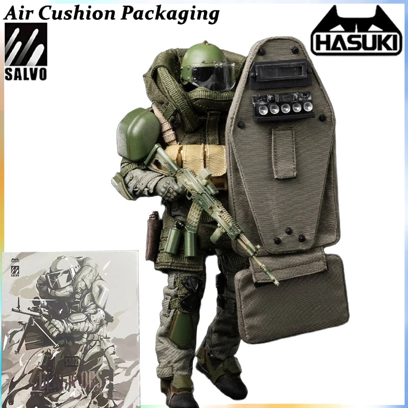HASUKI Genuine SALVO Special Forces Black Ops Age of Divine Descent Kraken Cerberus 1/12 Scale Action Figures Model Toys Gifts