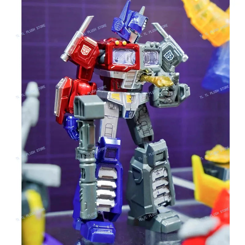 Blokee Transformation Unicron Galaxy Vol 8 Action Figures Blind Box Blitzwing Hot Rod Metroplex Sludge Dinobot Car Boy Gift