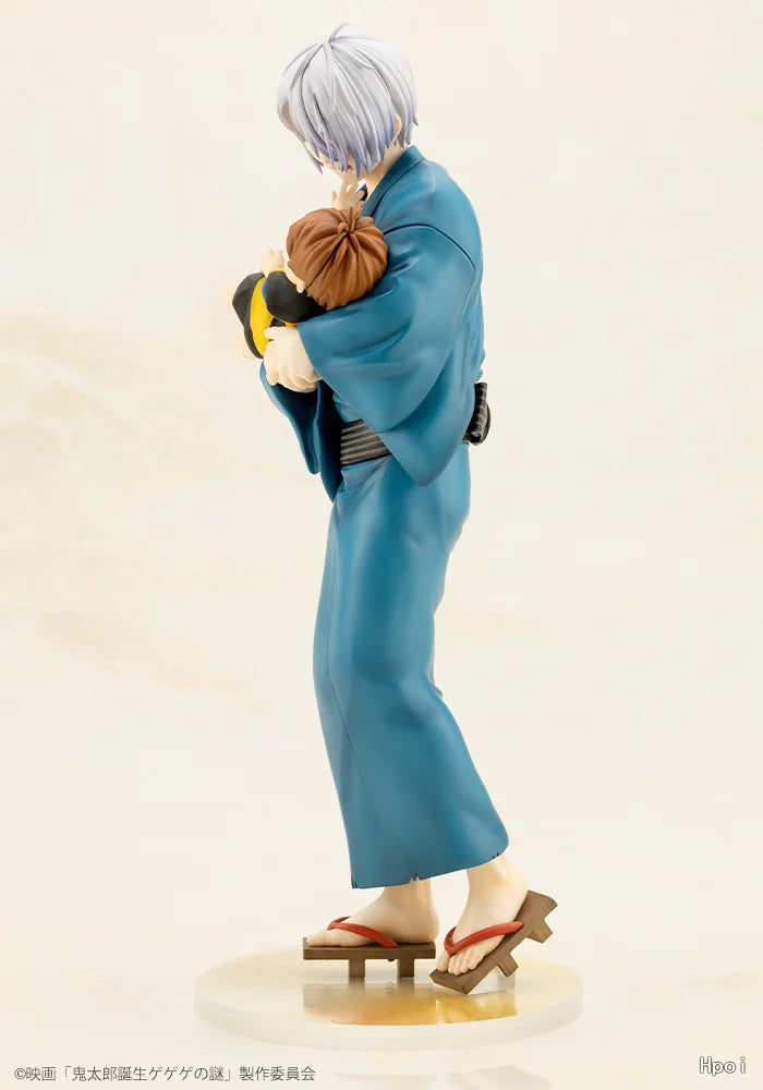 -In Stock Original KOTOBUKIYA Kitaro's Father & Baby  24cm Anime Statue Cartoon Model Doll 2026 New Collection