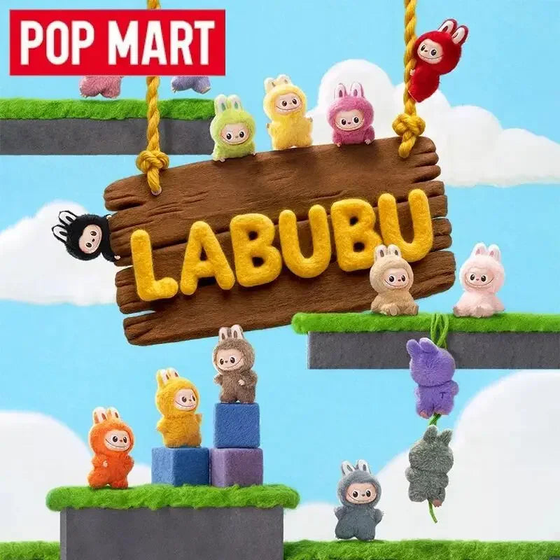 POP MART Labubu The Monsters Pin for Love Series Винилова плюшена висулка Истинска кутия за сляпо играчка за настолна украса Аниме фигурка