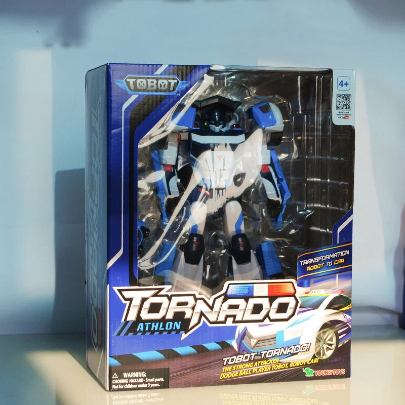 Original Tobot Deformation Robot 6 in 1 Transforming Car ALPHA  Action Figure Korea Anime Cartoon Brothers Warrior MAGMA Toys