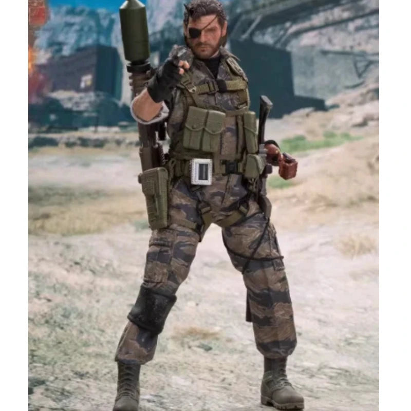 Metal Gear Solid The Phantom Pain Ishmael 1/12 Old Snake Action Figure Desktop Ornament Birthday Gift