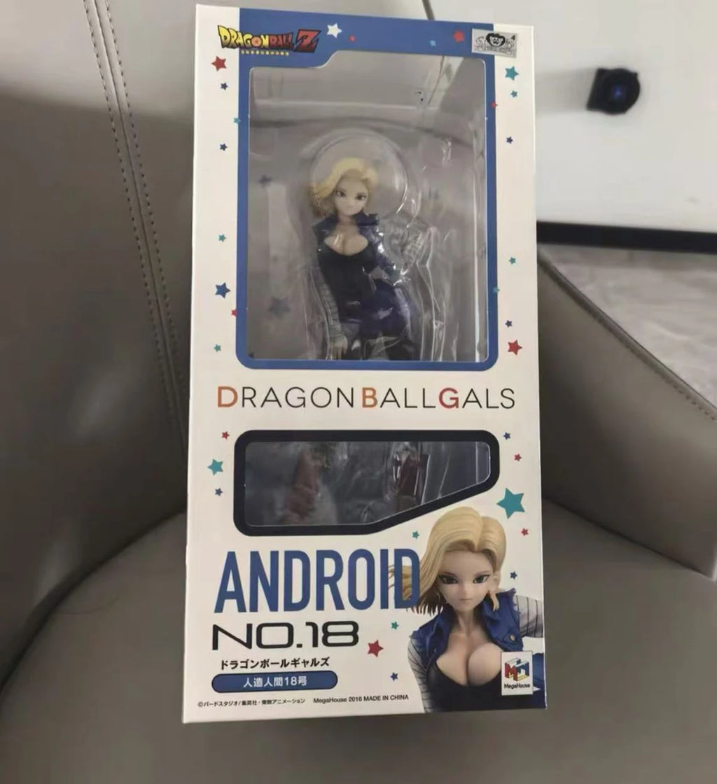 100% Original in Stock MegaHouse Dragon Ball Gals Dragon Ball Z Android 18 Model Toys Anime Figure Collection Series Model Toys