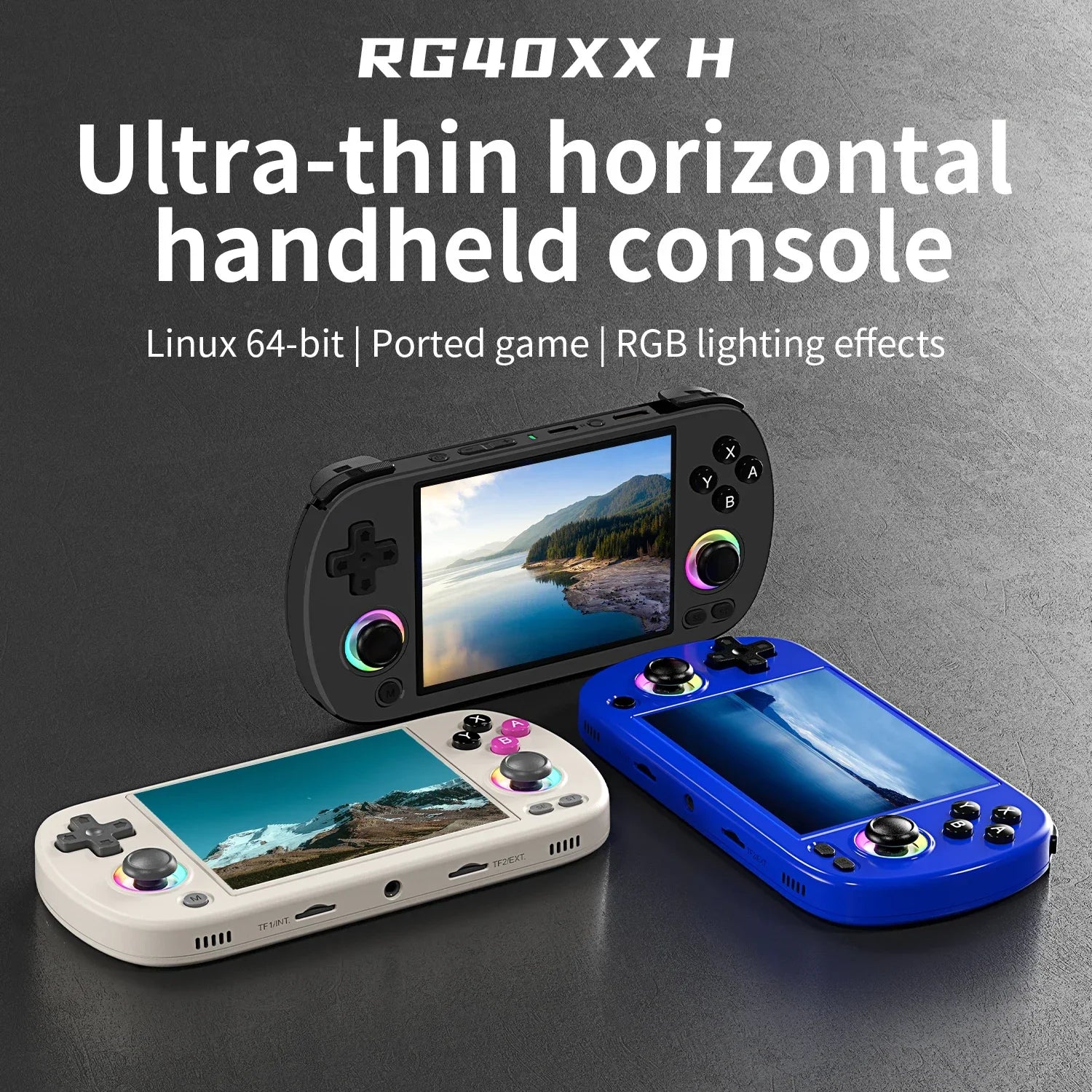 ANBERNIC RG40XX H RG 40XXH Retro Handheld Game Console Video Game Console 256G PSP Games 4.0-inch IPS Screen Linux System Gifts