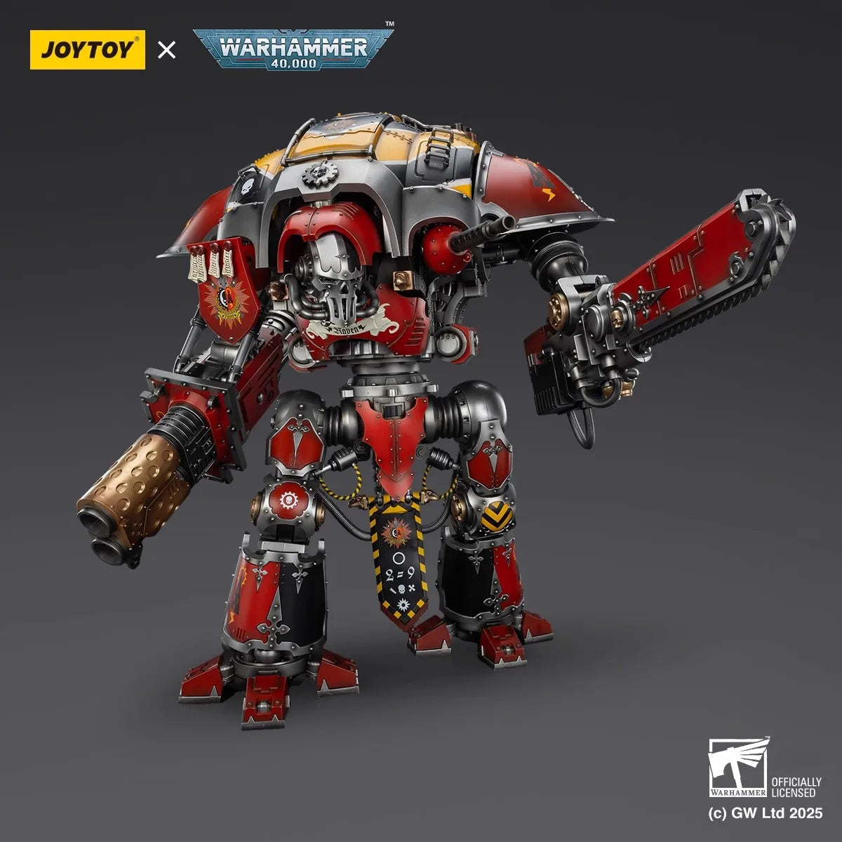 JOYTOY Warhammer 40K 1/18 Scale Imperial Knights House Raven Knight Errant Movable Figurine Model Toy Doll For Collection