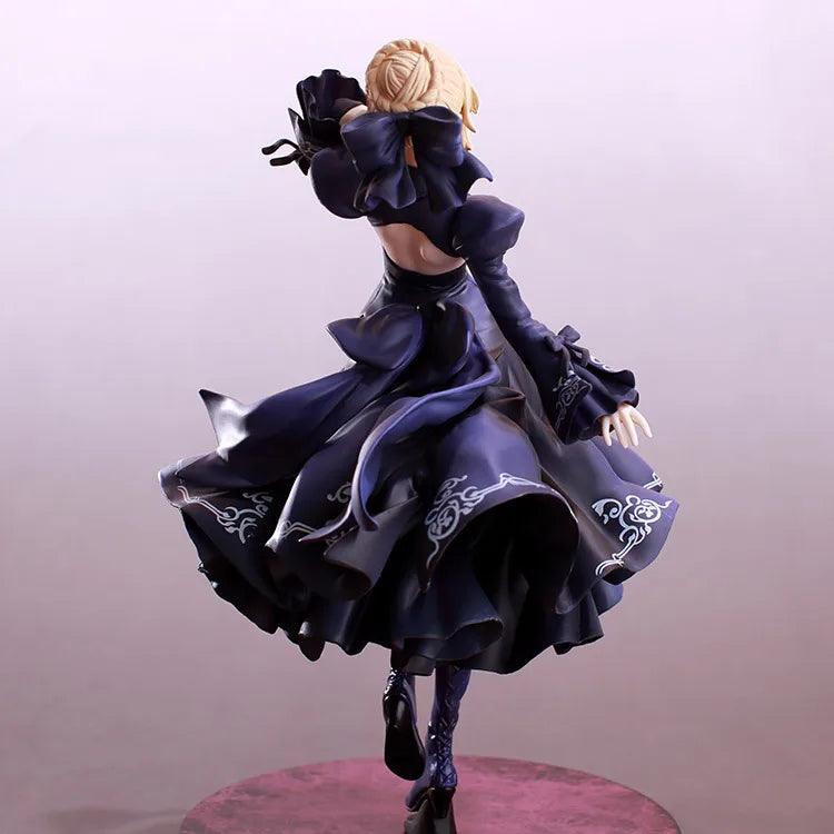 25CM Fate Zero Fate Stay Night Black Saber Arturia Pendragon Action Figure Toys Collection Christmas Gift