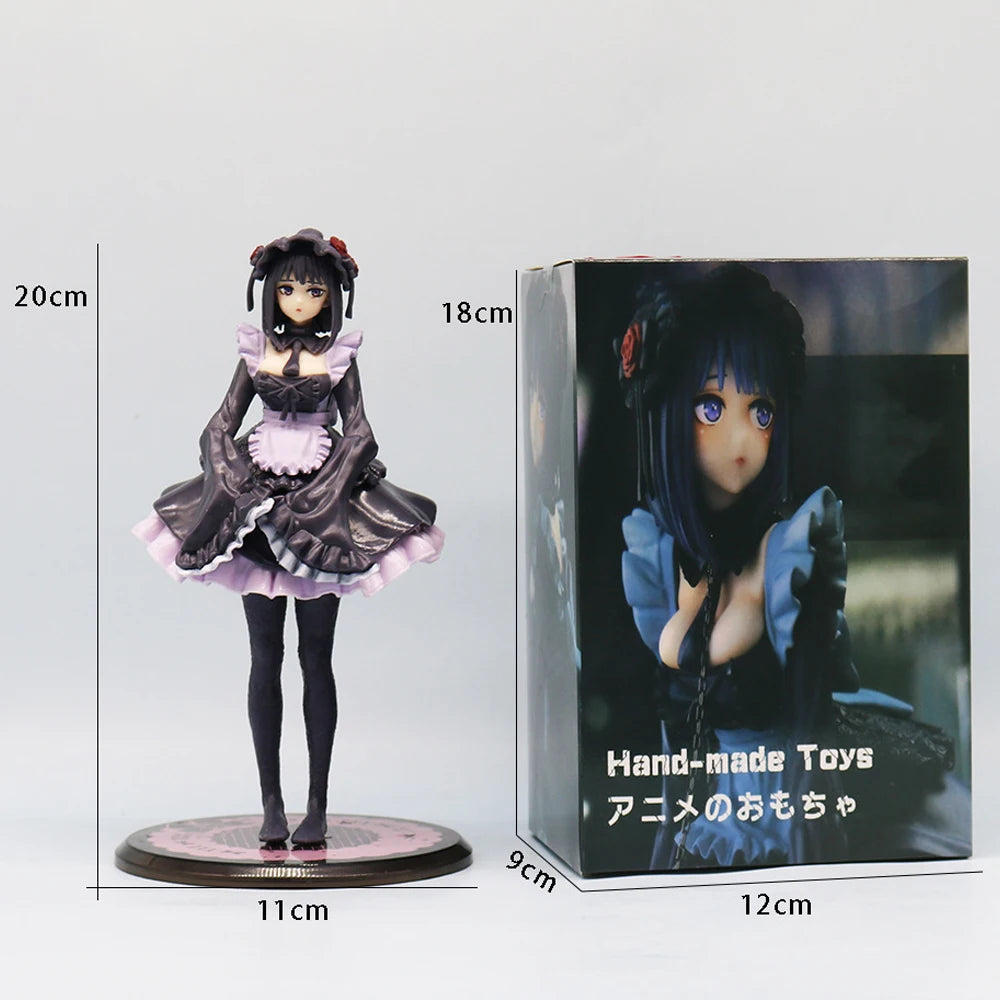 20cm My Dress-Up Darling Anime Figure Black Maid Outfit Kitagawa Marin Action Figure Shizuku Kuroe Figurine Collection Model Toy