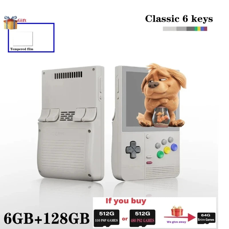Retroid Pocket Classic Retro Handheld Game Console Android14 3.92 Inch AMOLED Touch Screen Video Player Wifi Bluetooth PSP PS2