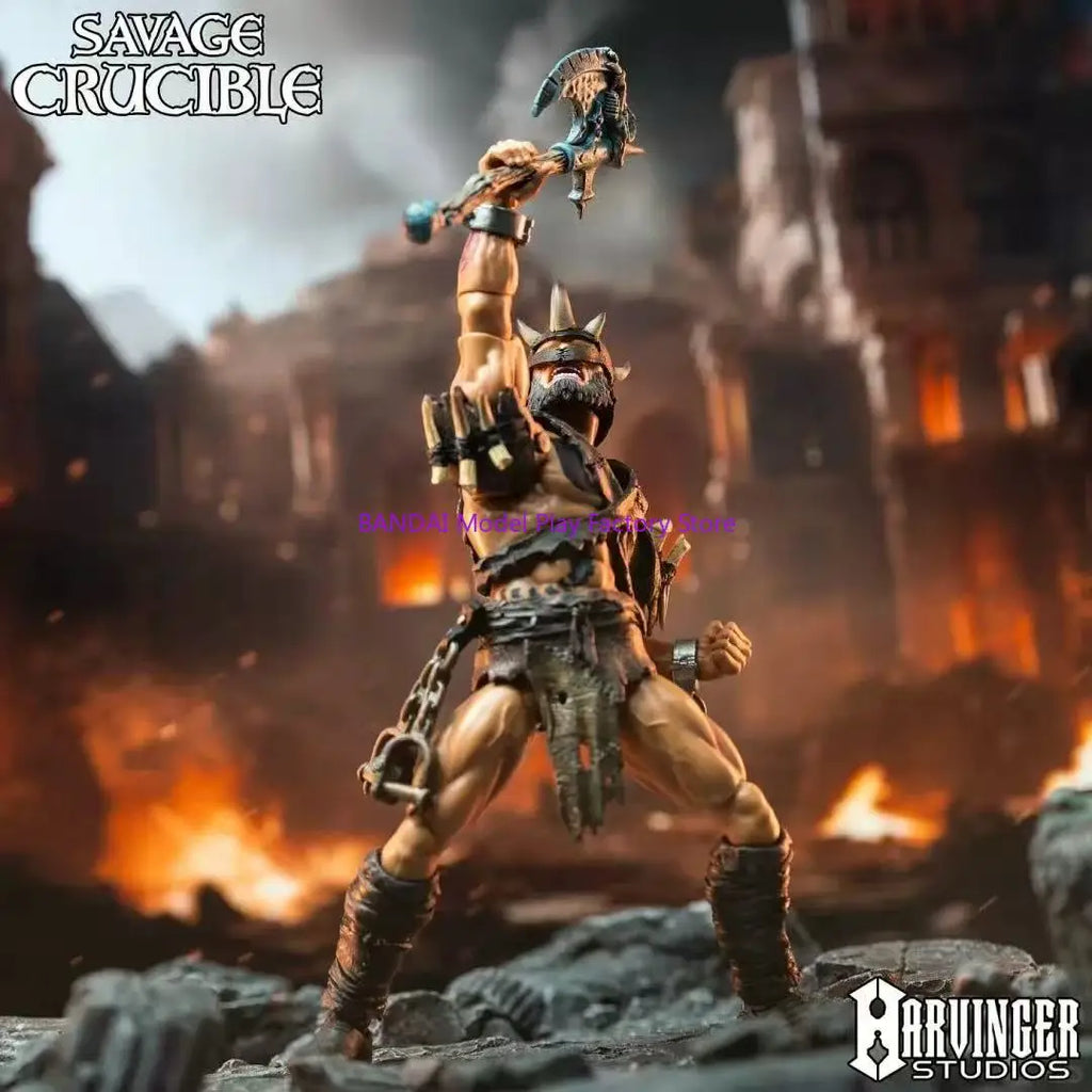 Harbinger Studios 1/12 7inch Action Figure Savage Crucible Varnoks Unchained Anime Model For Gift