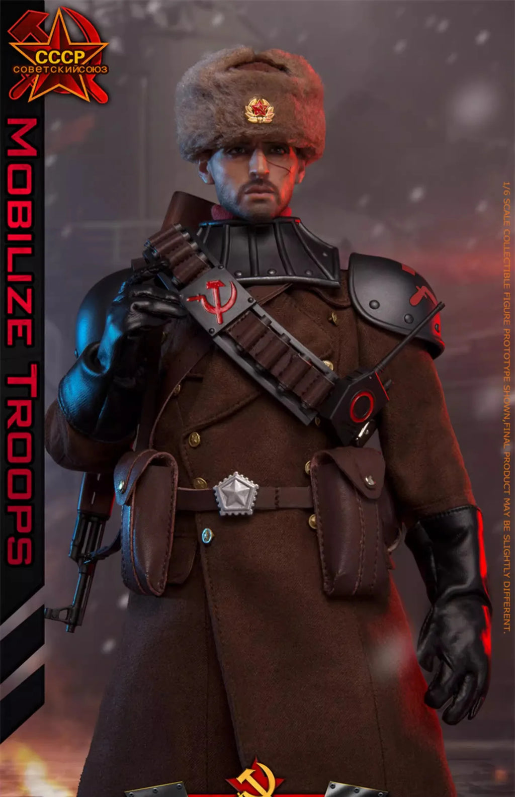 FLAGSET FS-73046 1/6 Soldier Red Alert Soviet Mobilize Troops Full Fet 12'' Action Figure Model Toy In Stock