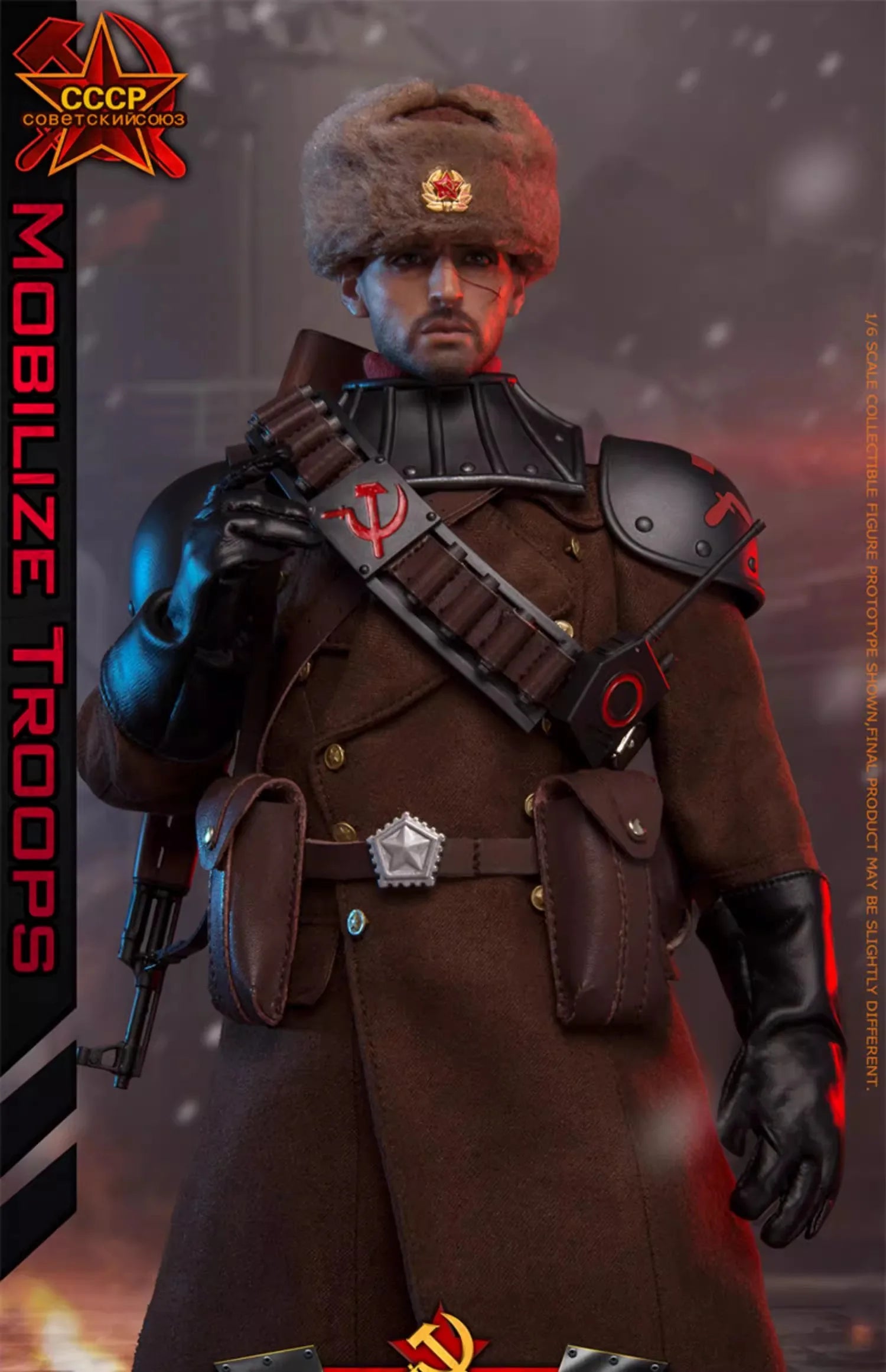 FLAGSET FS-73046 1/6 Soldier Red Alert Soviet Mobilize Troops Full Fet 12'' Action Figure Model Toy In Stock