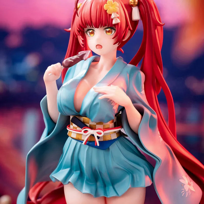 Animester Azur Lane: Slow Ahead! Honolulu Yukata Ver. 1/7 Scale 24cm PVC Figure – Non-Articulated Collectible Statue for Otaku F