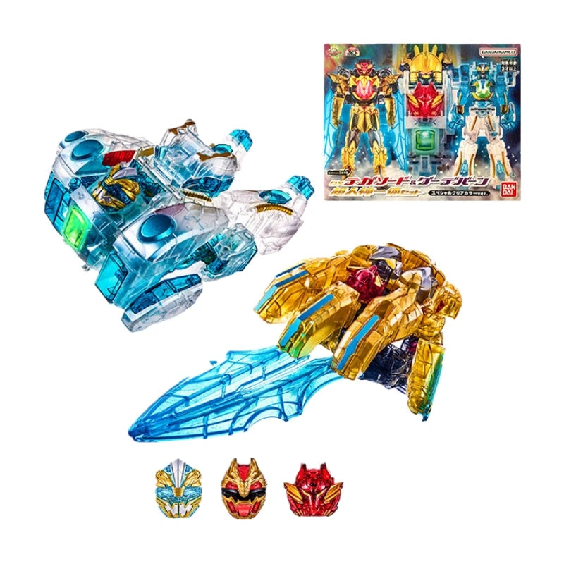 Bandai No.1 Sentai Gozyuger Dx Shouken Sword & Tokasod Polar Bear Gauntlet Clear Color Set, Cosplay Prop Toy Gift