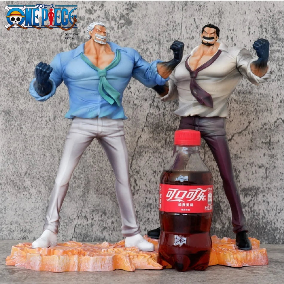 29cm One Piece Anime Figures Monkey D Garp Standing Posture Sculpture Scene Doll Pvc Model Statue Ornament Collection Toys Gifts