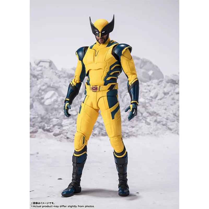Genuine S.H.Figuarts Wolverine Marvel Deadpool & Wolverine Movie Version Articulated Action Figure Collectible For Superhero Fan