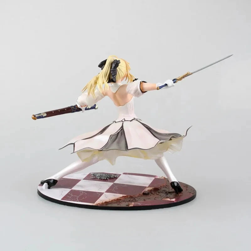 Fate/Stay Night Saber Lily Sword Victory 21cm Actionfigur PVC Sammlerstück Spielzeug als Weihnachtsgeschenk