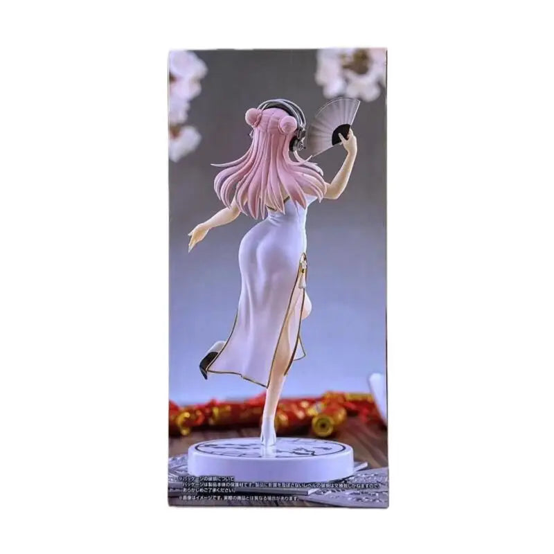 In Stock [Genuine] Original Furyu Super Sonico Trio-Try-It Figure White China Dress PVC Figure Model Collector Figurine Toys