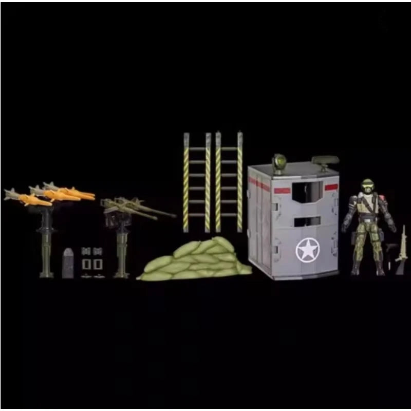New Original Hasbro G.I. Joe Classified Series 175 Steel Corps Sentry & Modular Defense Post Action Figure Model