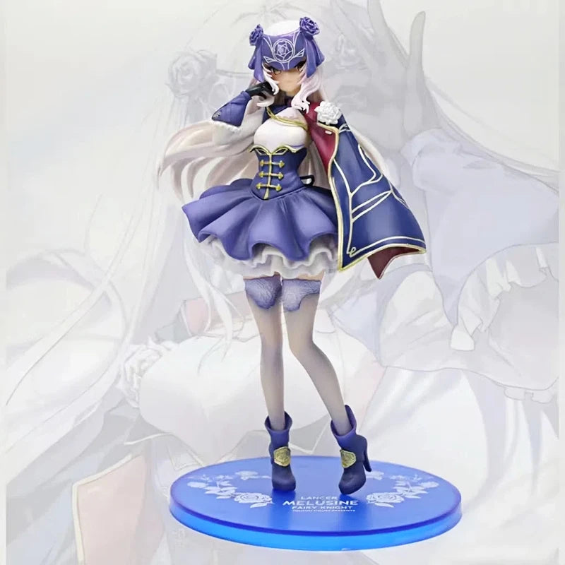 Sammlermodell für Erwachsene, Puppenspielzeug, 21 cm, Feenritter Lancelot/MéLusine, Schicksal/Großer Orden, 1/7 Mädchen, Anime-Mädchen, PVC-Actionfigur, Spielzeug