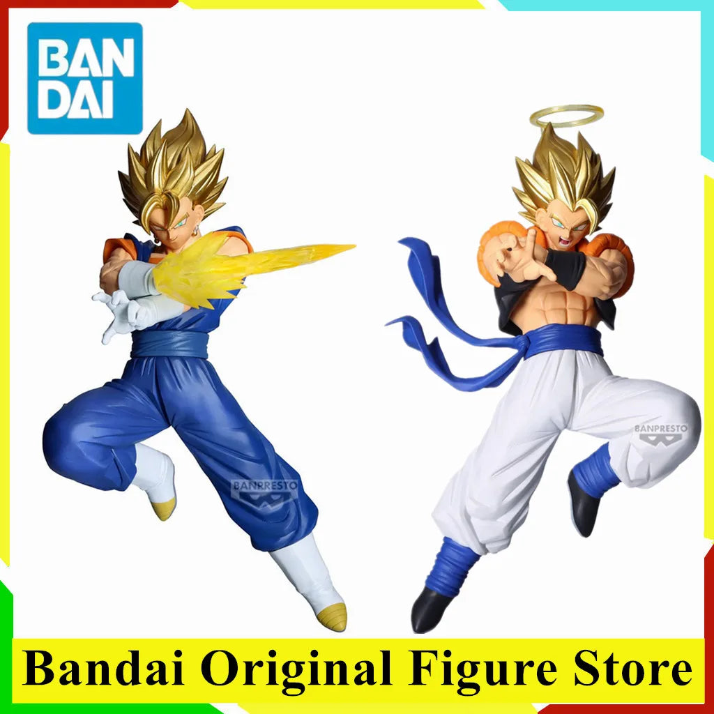 Original BANPRESTO Gogeta VEGITO DRAGON BALL Z DOKKAN BATTLE Anime Figure PVC 10TH ANNIVERSARY FIGURE Model Collector