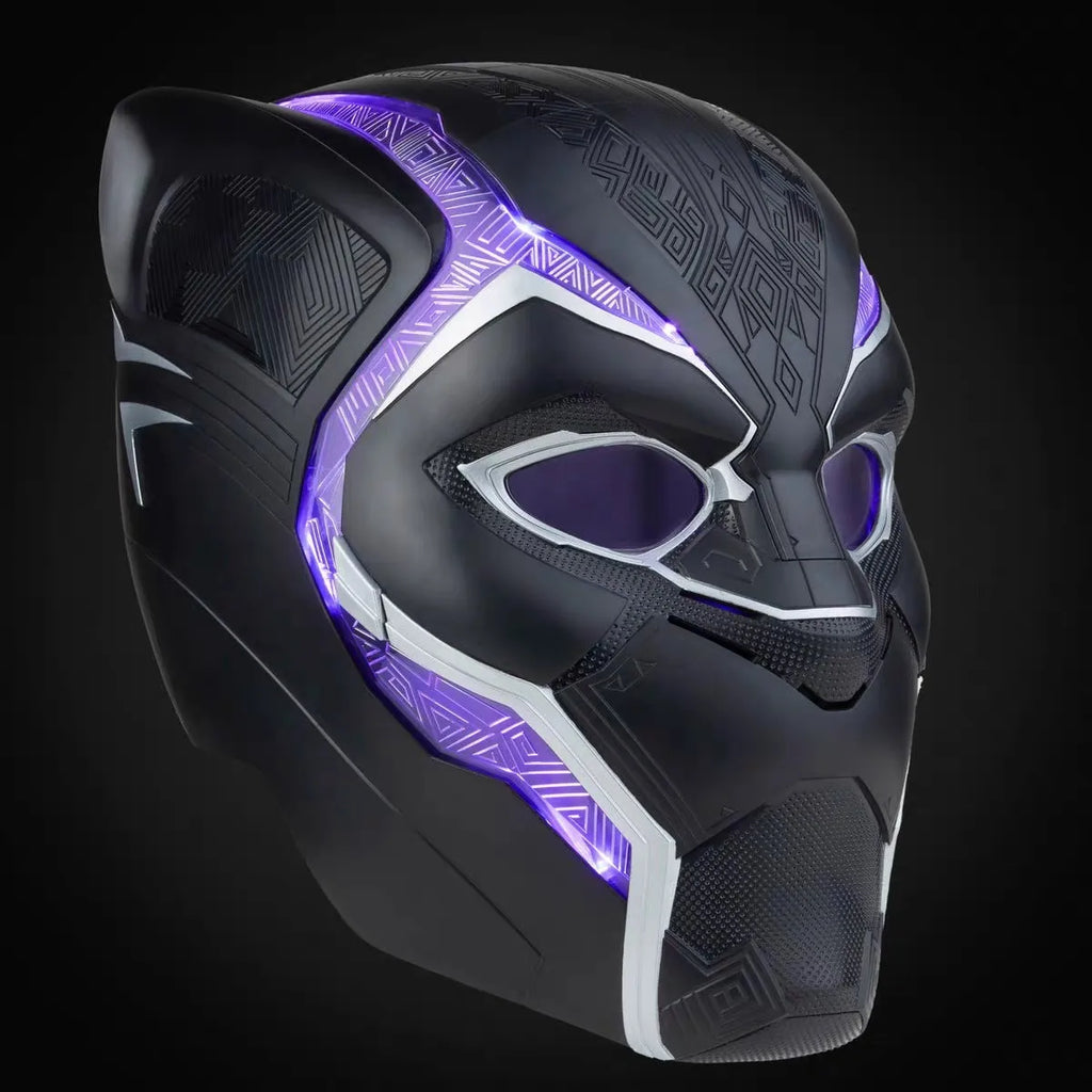 Hasbro Marvel Black Panther Electronic Helmet Legends Series 1:1 Wearable Cosplay Prop Legacy Collection Vibranium Light FX