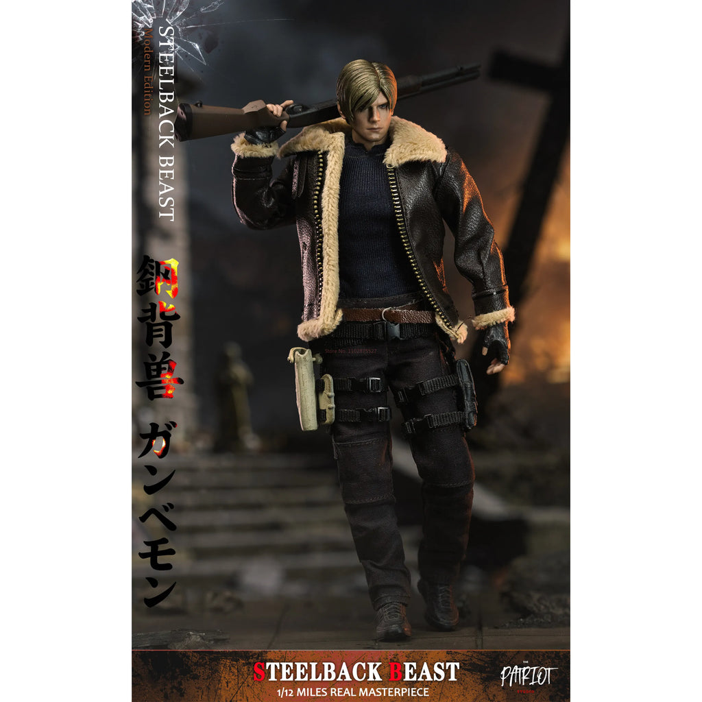 1/12 Leon S. Kennedy Patriot Studio Genuine Action Figure Resident Evil Steelback Beast Classic Edition Movable Model Toys Gift