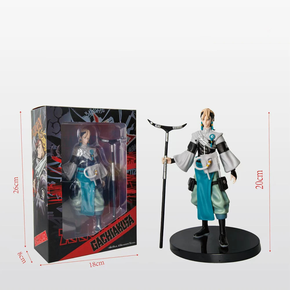 21 cm/8,27 in GACHIAKUTA Anime Figur GACHI AKUTA Rudo/Riyo Action Figur Enjin/Zanka Figur PVC Erwachsene Sammlung Modell Puppe Spielzeug