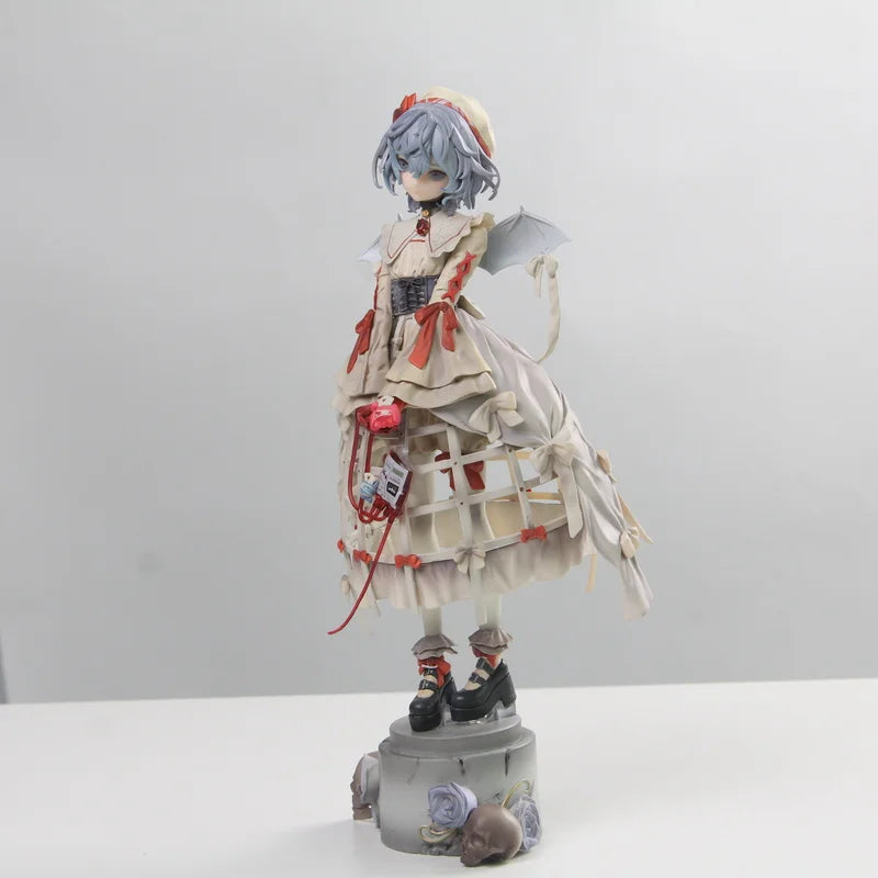 Touhou Project Remilia Scarlet Anime Short Hair Girl Action Figure Statue Desktop Decoration For Anime Fans Collection Model