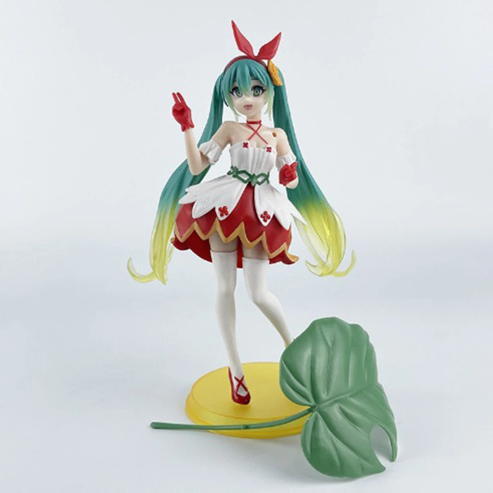 21cm Hatsune Miku Anime  Figure Fairytale Wonde Hatsune Miku Gift Collection Action Figure Gift Doll Collection Decoration PVC