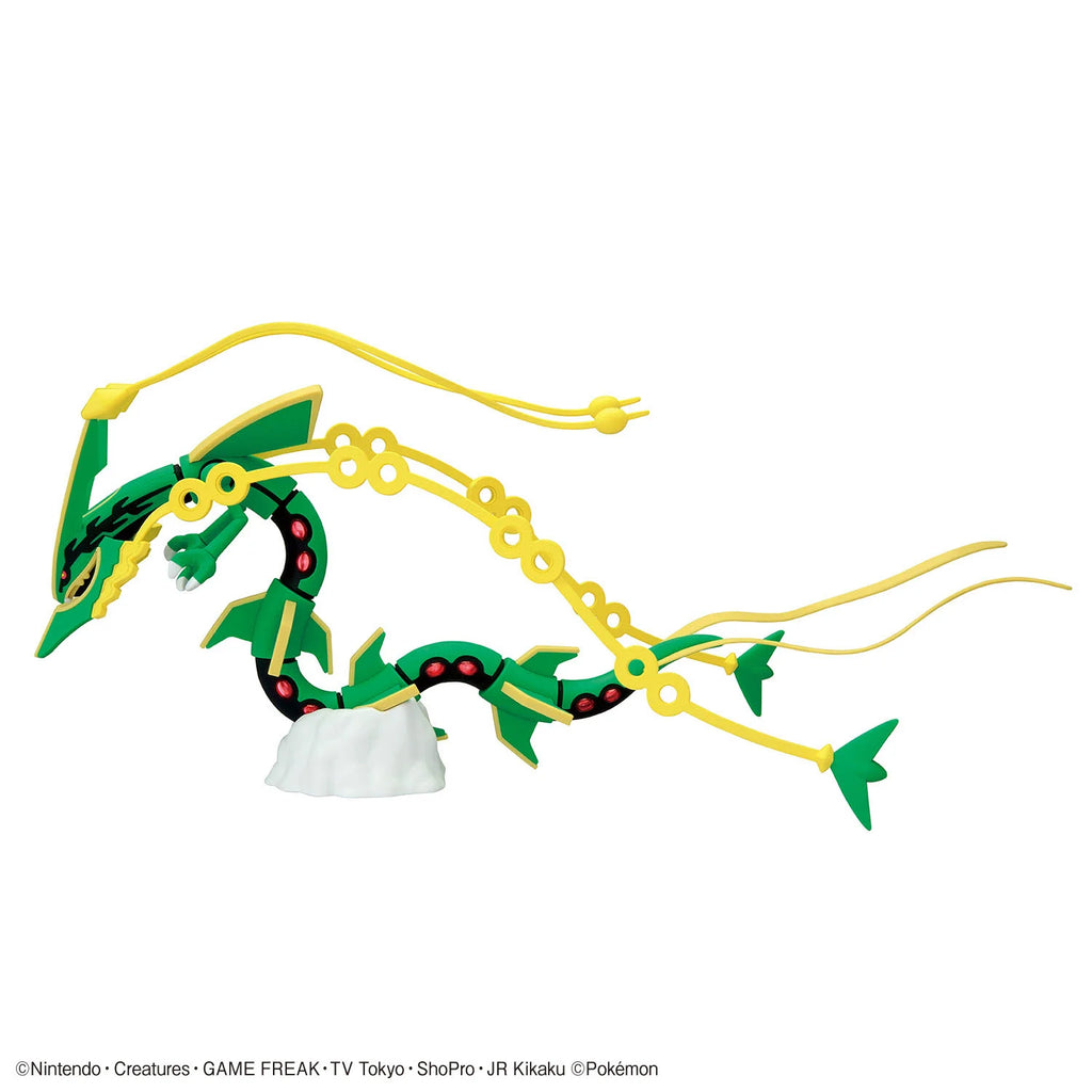 In Stock BANDAI POKEMON PokePla PLAMO COLLECTION 61 Rayquaza Mega Evolution Anime Action Figures Assembly Model Toy