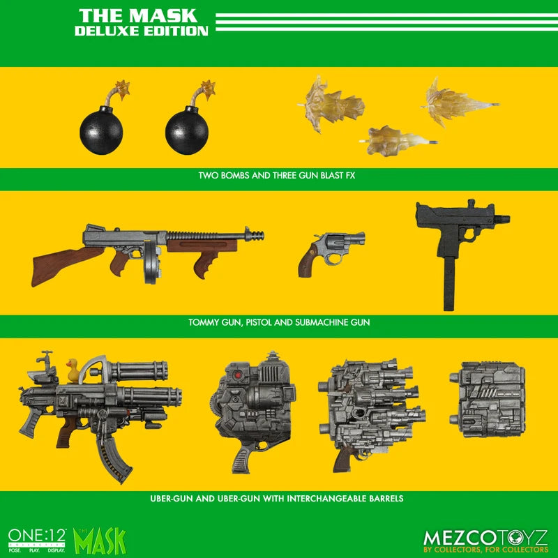 In Stock 100% Original Mezco Toyz One:12 Collective The Mask Deluxe Edition  Anime Action Collection Figures Model Toys